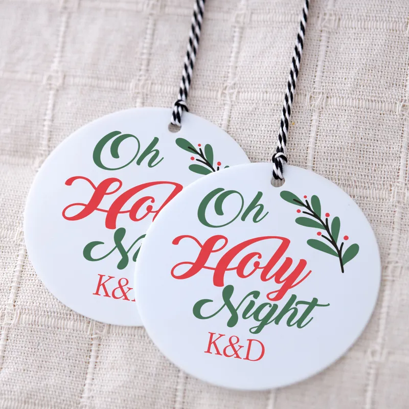 Personalised Holy Night Christmas Ornament for Home Décor