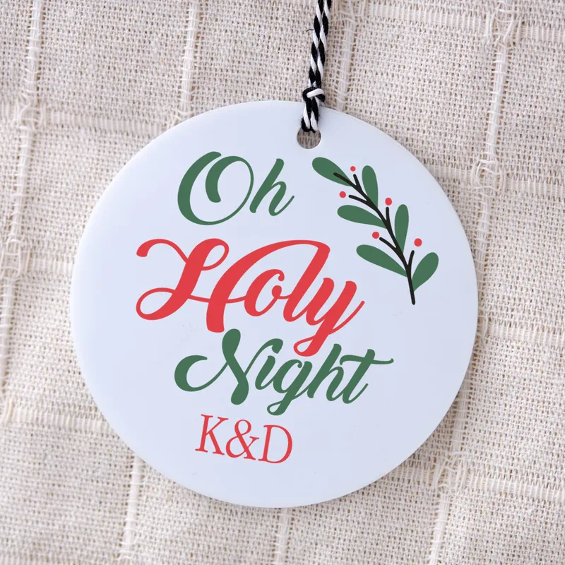 Personalised Holy Night Christmas Ornament for Home Décor