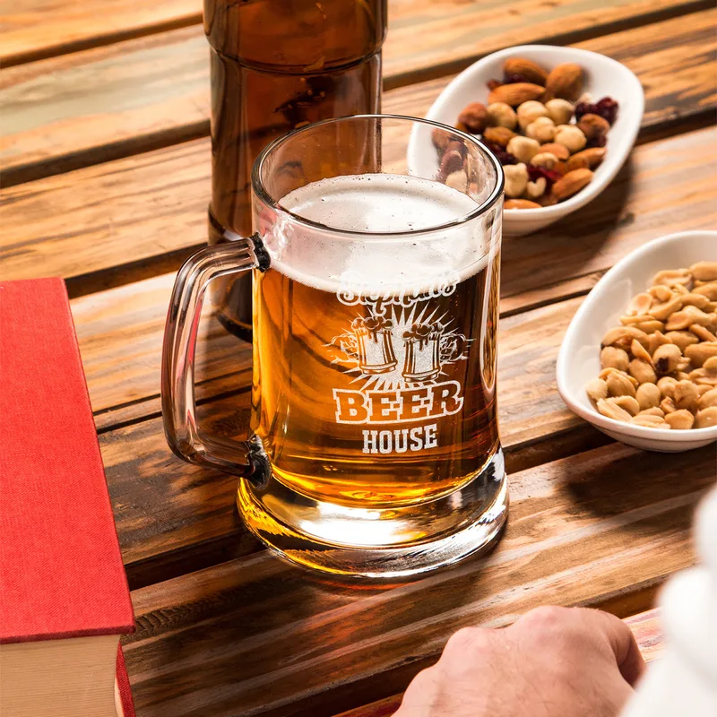 Personalised Engraved Beer Mug for Home Bar