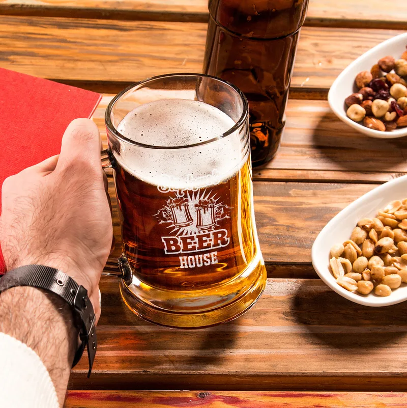 Personalised Engraved Beer Mug for Home Bar