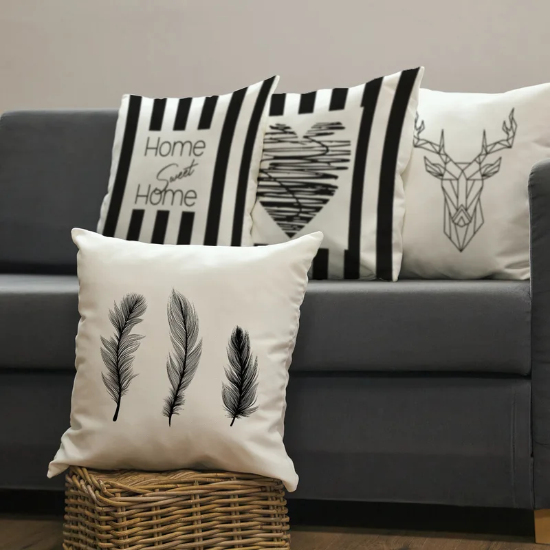 Home Sweet Home Design Pillowcase Set 4 pcs