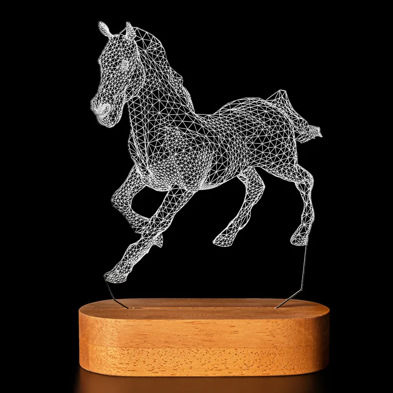 Horse Design Decorative LED Lamp