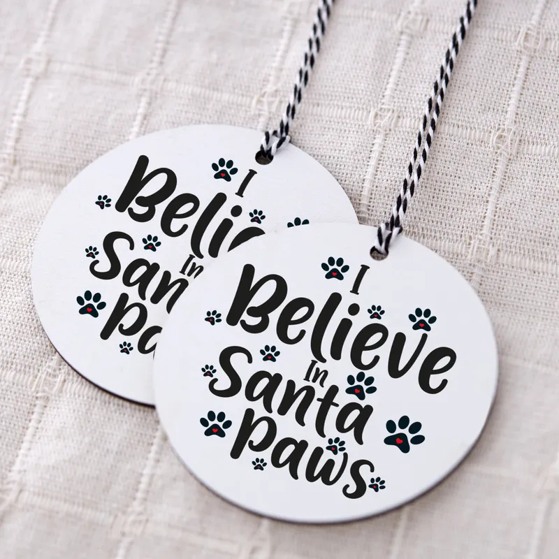 Santa Paws Christmas Ornament for Pet Lovers