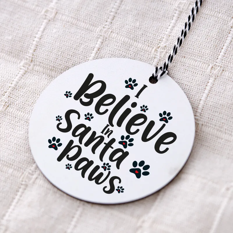 Santa Paws Christmas Ornament for Pet Lovers