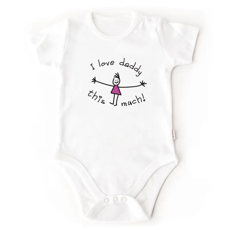Daddy's Little Love Baby Onesie for Father's Day