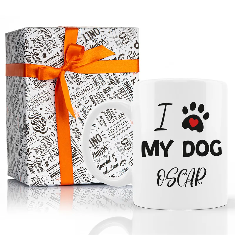 I Love My Dog Printed Personalized Mug as Pet Gifts