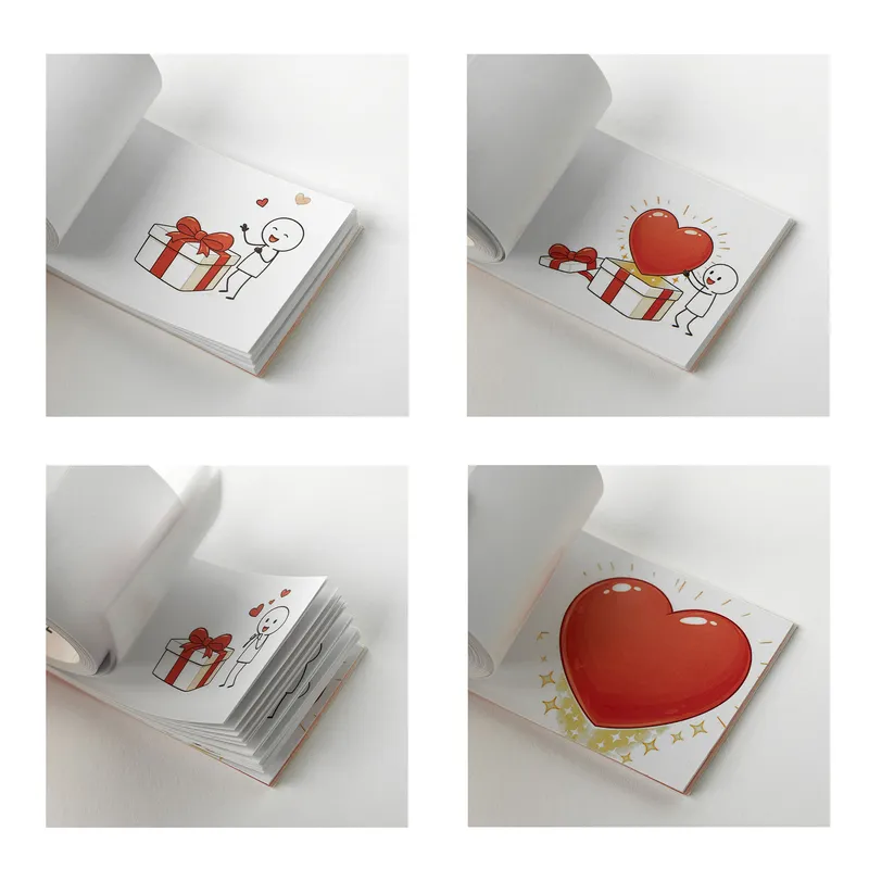 I Love You Animated Flip Book for Her