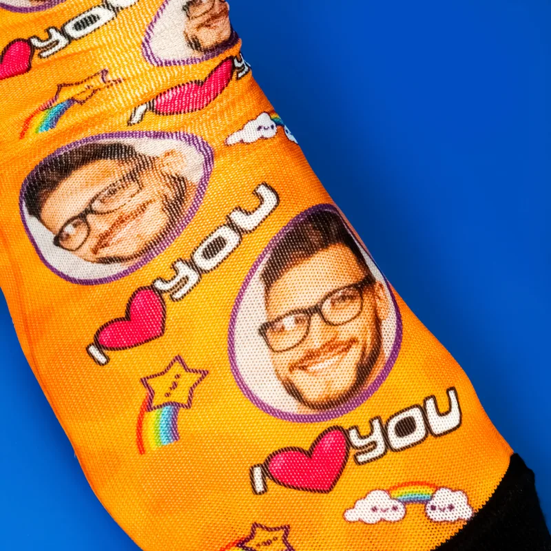 Personalised Photo Socks for Couples – Romantic Gift Set