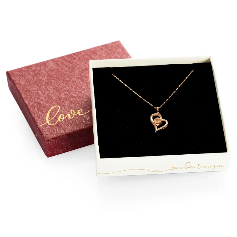 100 Languages I Love You Necklace Romantic Gift for Her