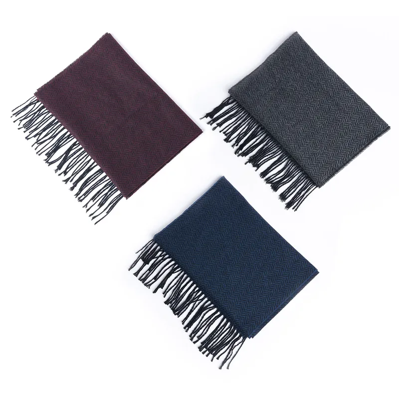 Personalised Monogram Men's Scarf with Elegant Embroidery