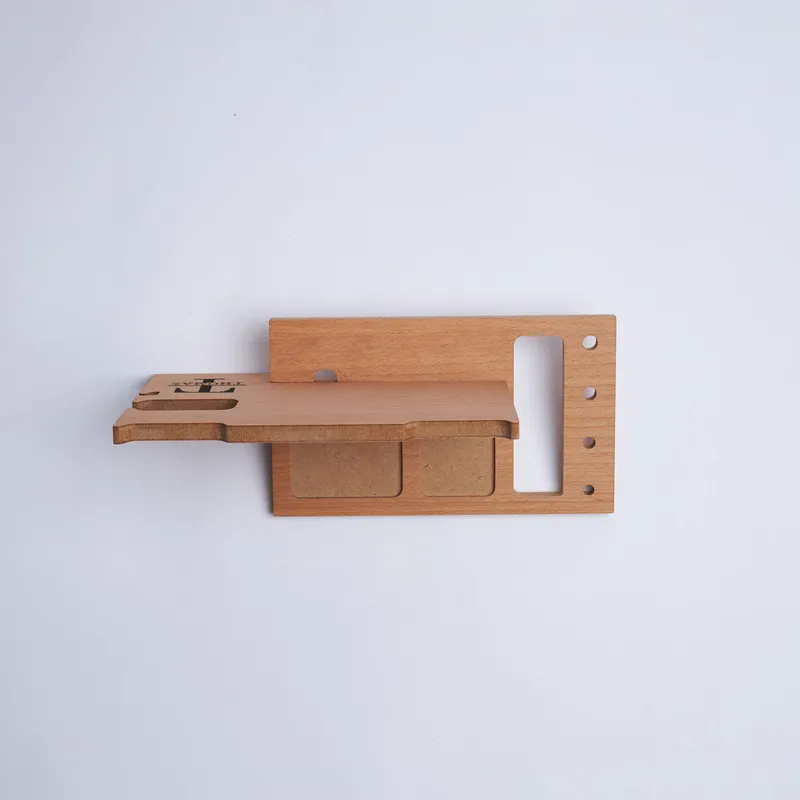 Initial Monogram Designed Wooden Desk Organizer