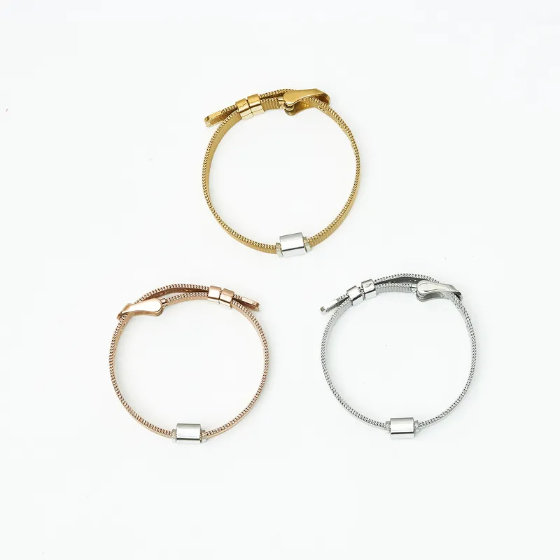 Initial Steel Mesh Bracelet with Minimal Heart