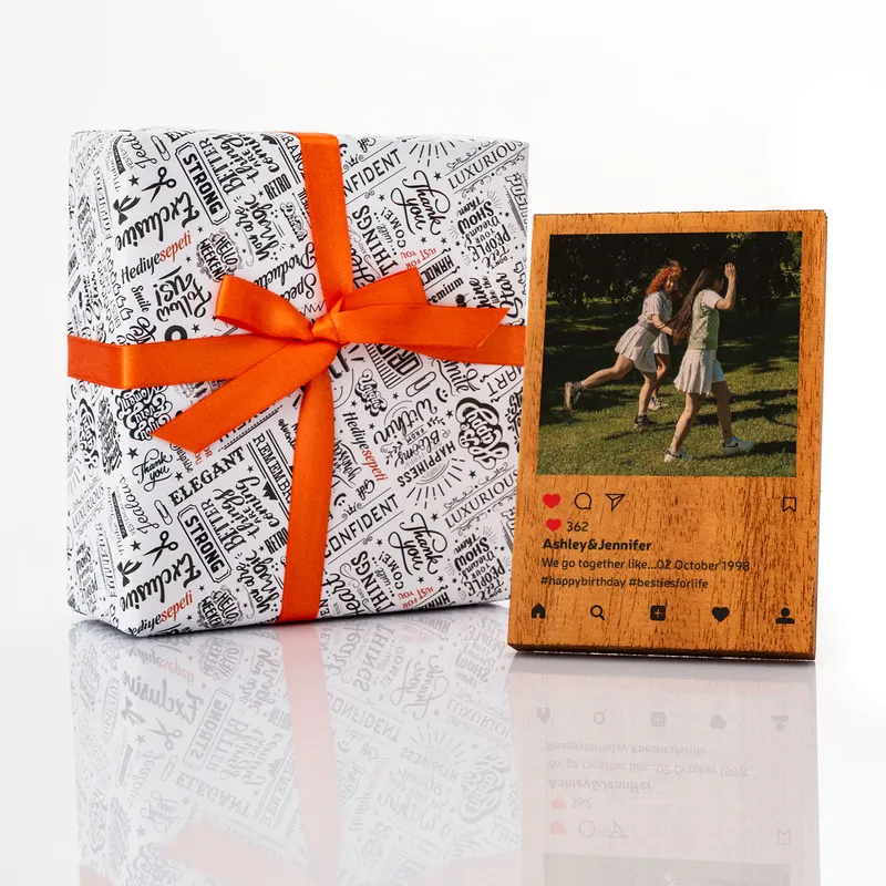 Instagram Post Design Personalized Wooden Frame Gifts for Best Friend