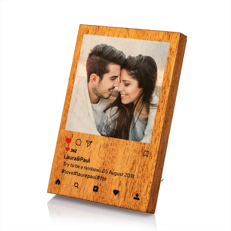 Instagram Post Design Wooden Frame Gifts for Her