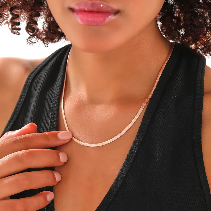 Italian Snake Chain Gold Plated Necklace