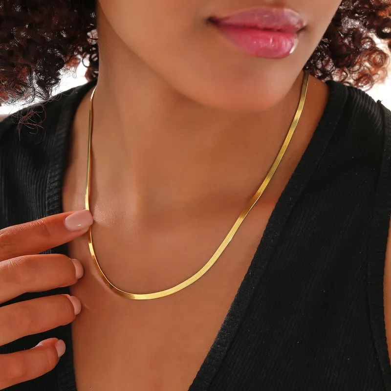 Italian Snake Chain Gold Plated Necklace