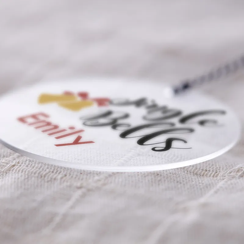 Personalised Christmas Ornament with Jingle Bells Design