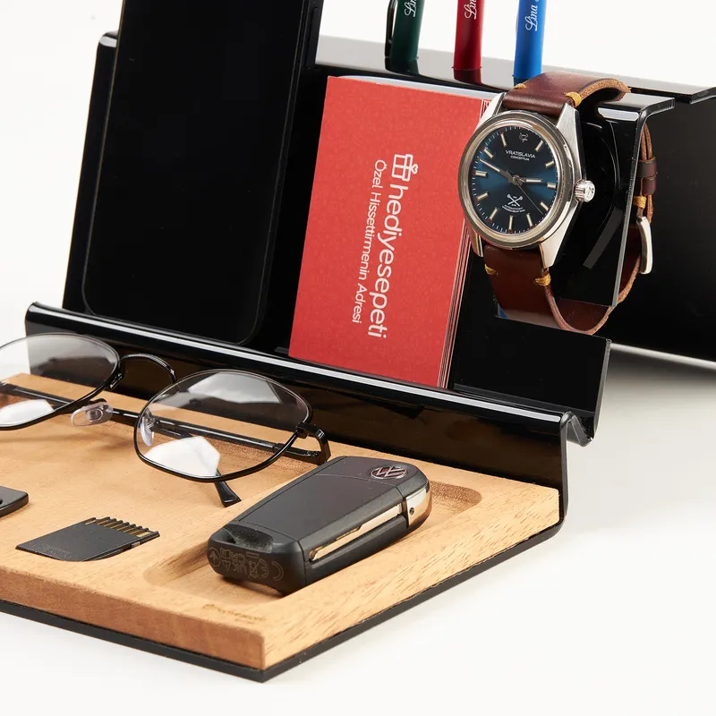 Personalised Lawyer Desk Organiser with Pen Holder