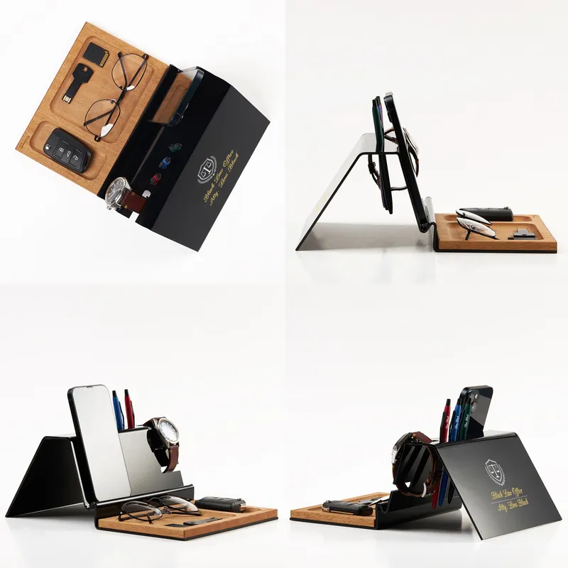 Personalised Lawyer Desk Organiser with Pen Holder