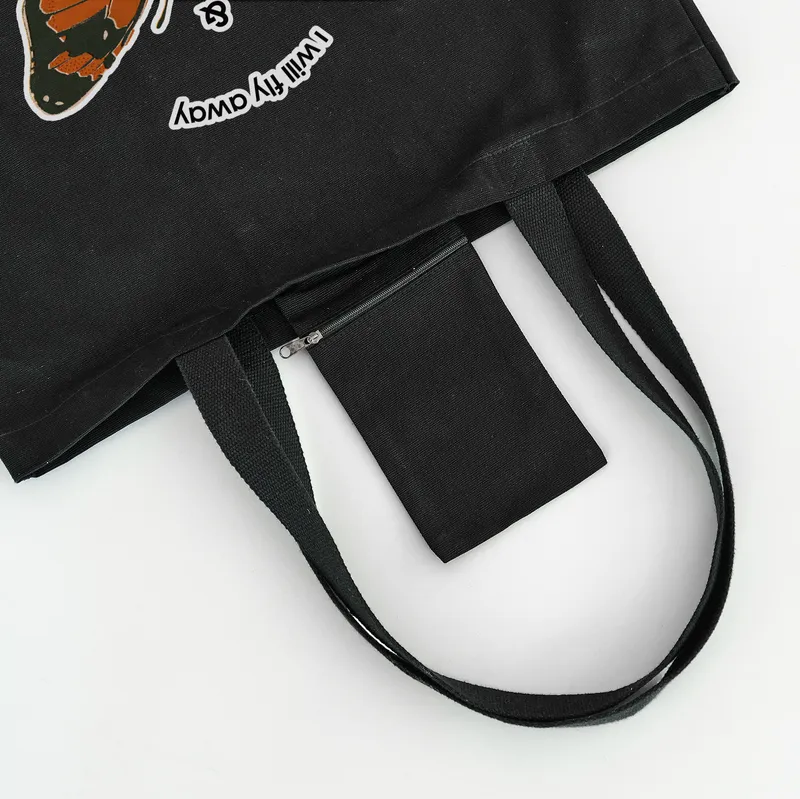 Leave Yesterday Behind Black Tote Bag