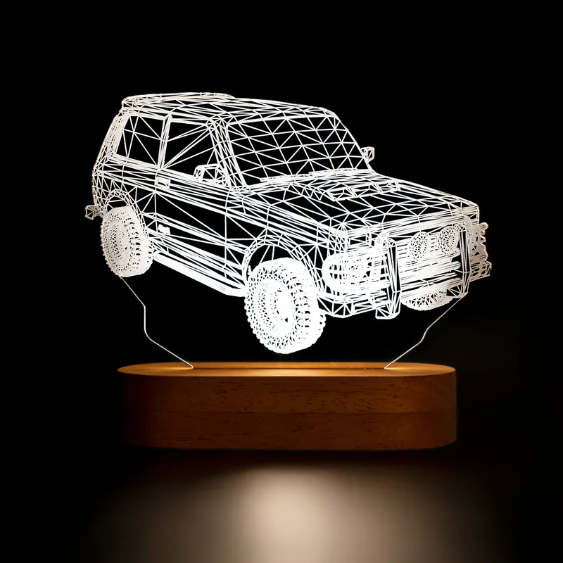 LED Lamp with Jeep Design for Off-Road Enthusiasts