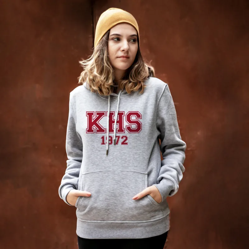 Custom Date Lettered Hoodie for Men and Women