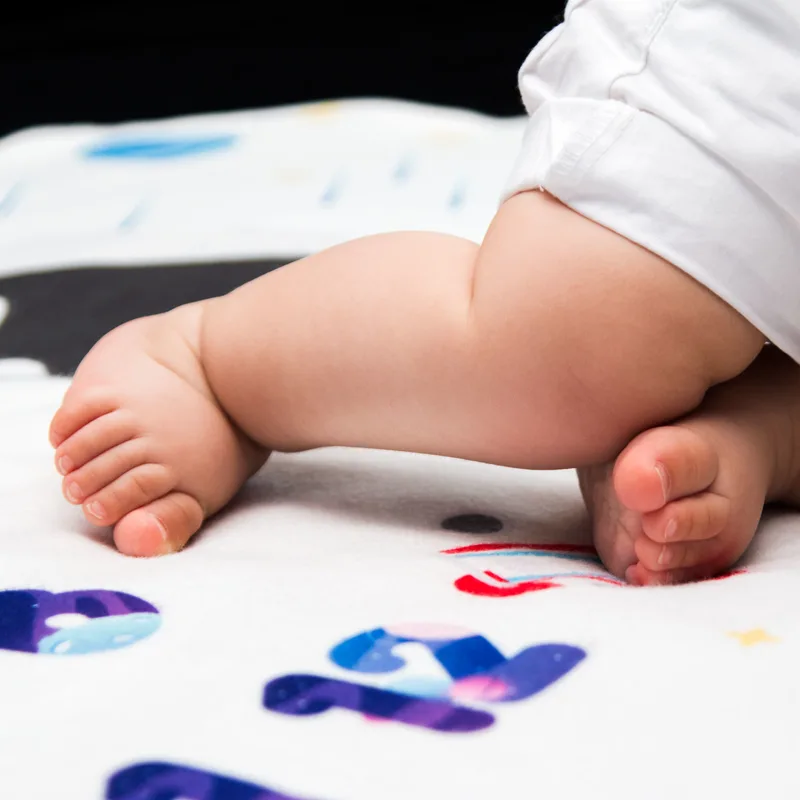 Little Astronaut Design Baby Milestone Blanket