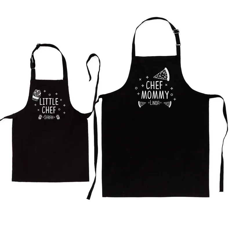 Personalised Mummy and Me Apron Set for Cooking Fun