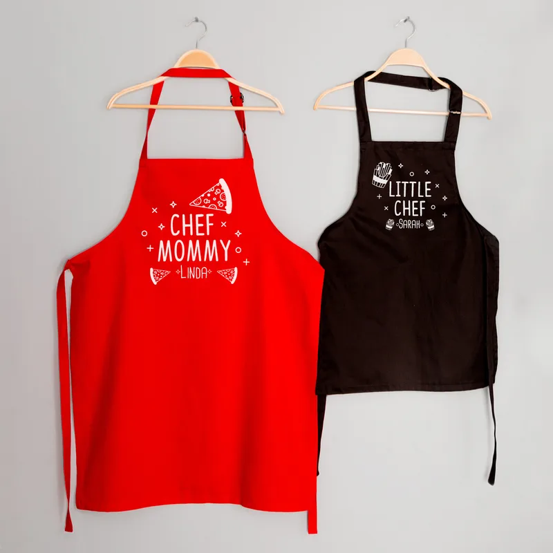 Personalised Mummy and Me Apron Set for Cooking Fun