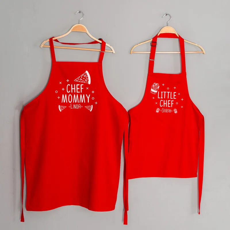 Personalised Mummy and Me Apron Set for Cooking Fun