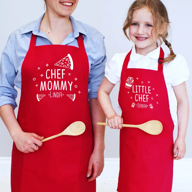 Little Chef and Mommy Chef Design Gifts for Mom and Kids 2 Piece