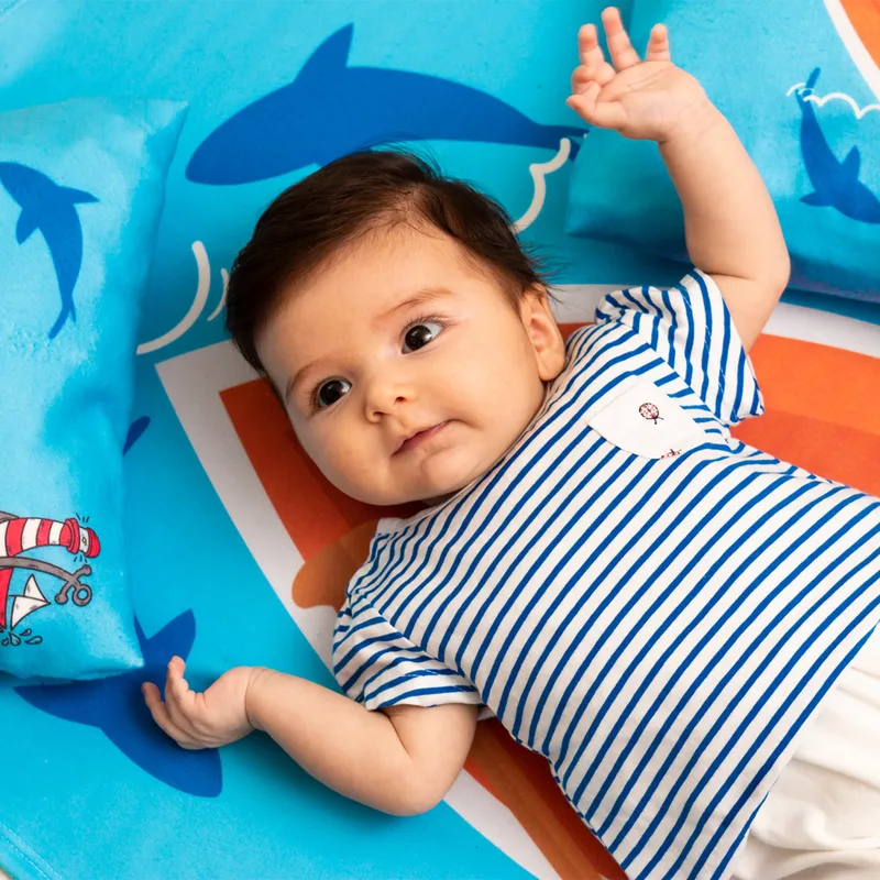 Little Sailor Baby Milestone Blanket