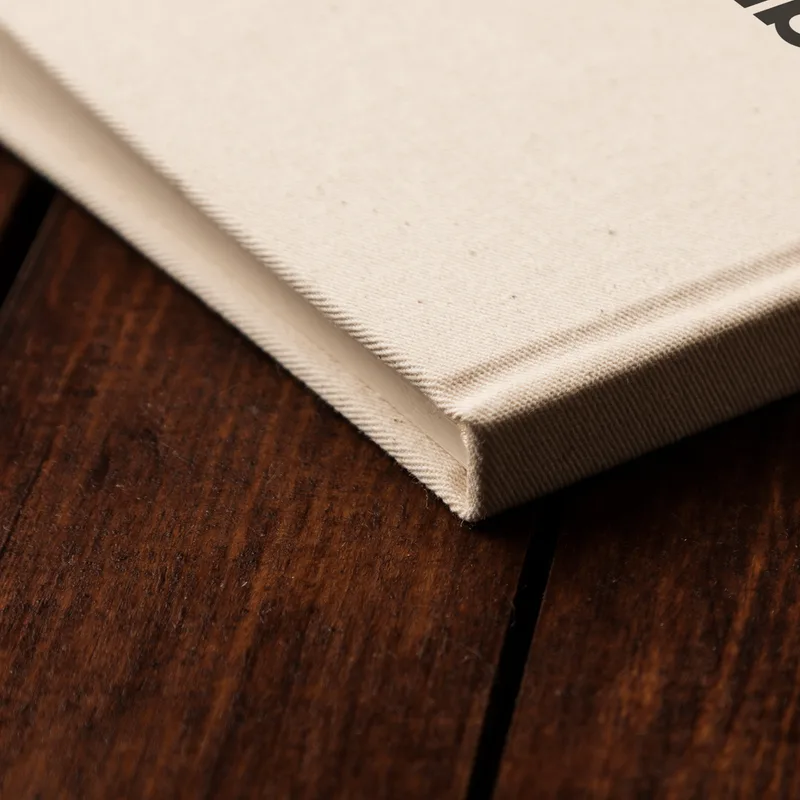 Custom Logo Printed Canvas Notebook for Personalised Gifts