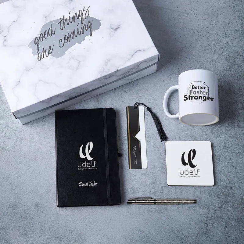 Logo and Name Printed Corporate Christmas Gift Box