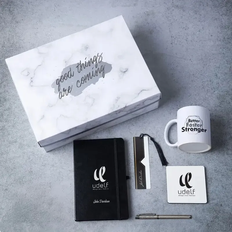 Logo and Name Printed Corporate Christmas Gift Box