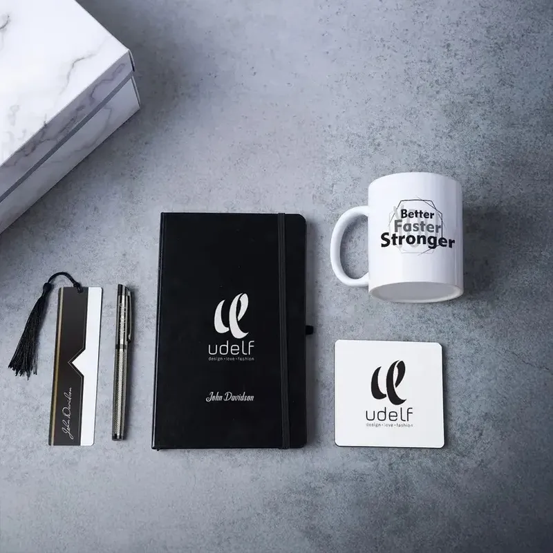 Logo and Name Printed Corporate Christmas Gift Box