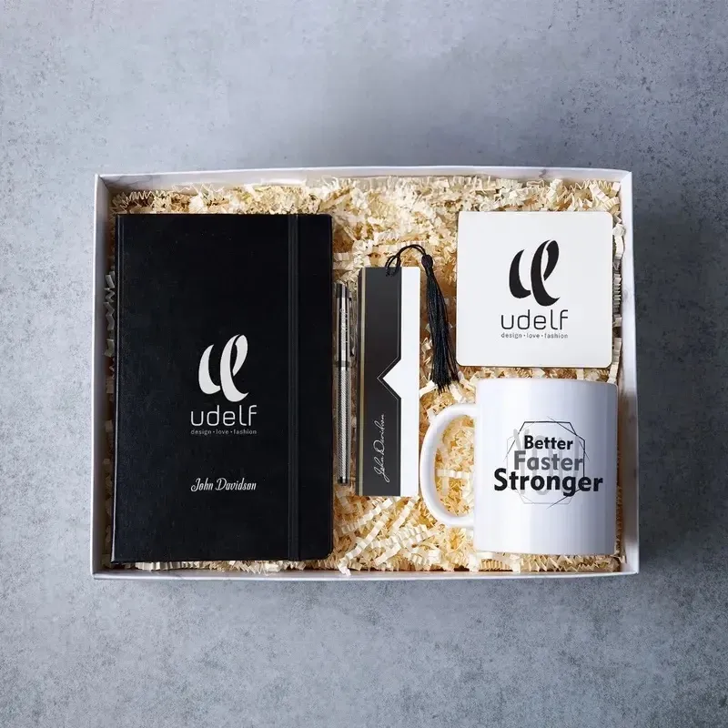 Logo and Name Printed Corporate Christmas Gift Box