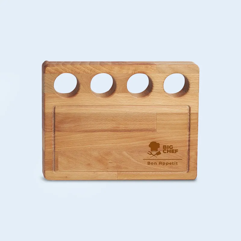 Logo Engraved Wooden Service Plate