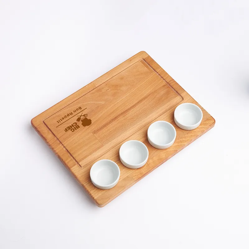 Logo Engraved Wooden Service Plate