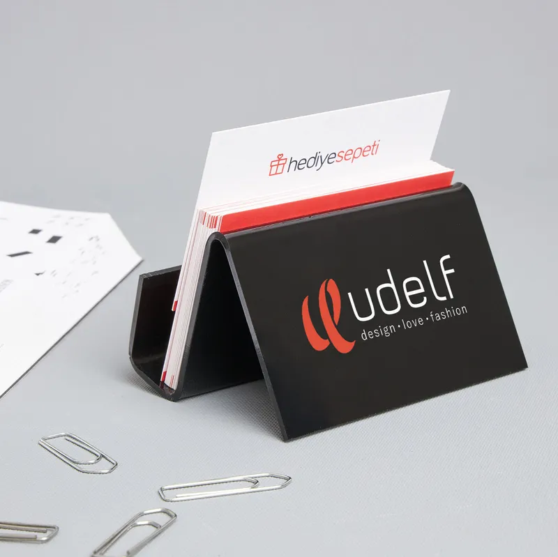 Logo Printed Desktop Business Card Holder