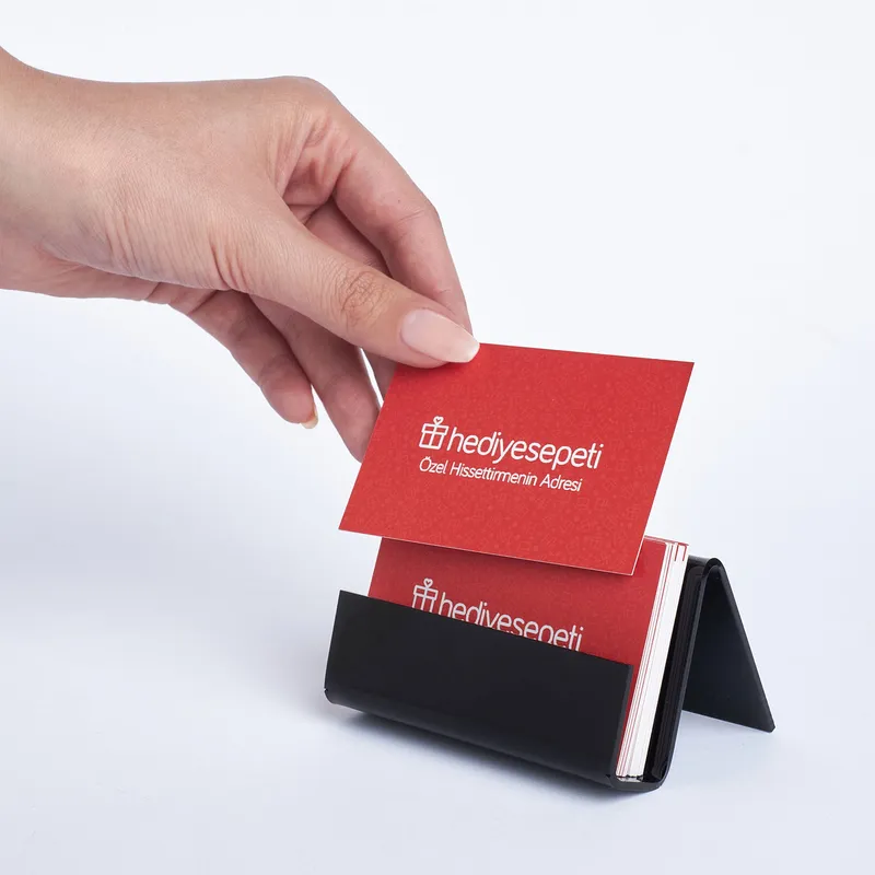 Logo Printed Personalised Desktop Business Card Holder