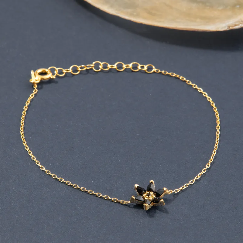 Lotus Blossom Silver Bracelet