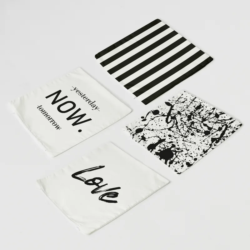 Love-Themed Decorative Cushion Cover Set for Romantic Homes