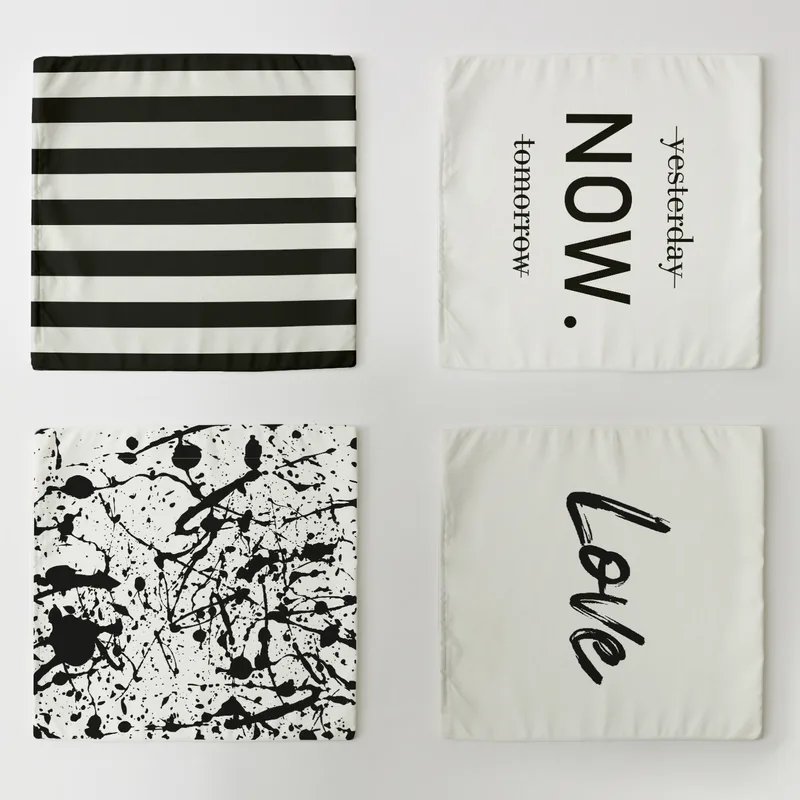 Love-Themed Decorative Cushion Cover Set for Romantic Homes