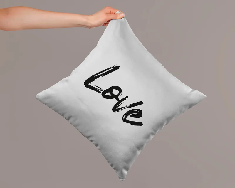 Love-Themed Decorative Cushion Cover Set for Romantic Homes