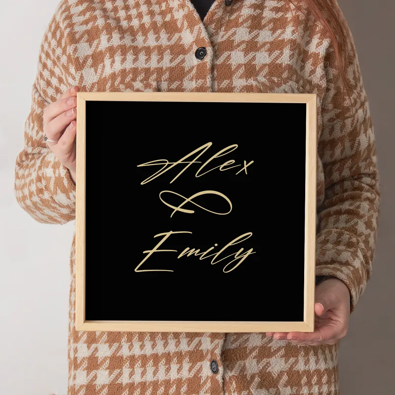 Personalised Love Story Photo Frame Set for Anniversaries & Valentine's