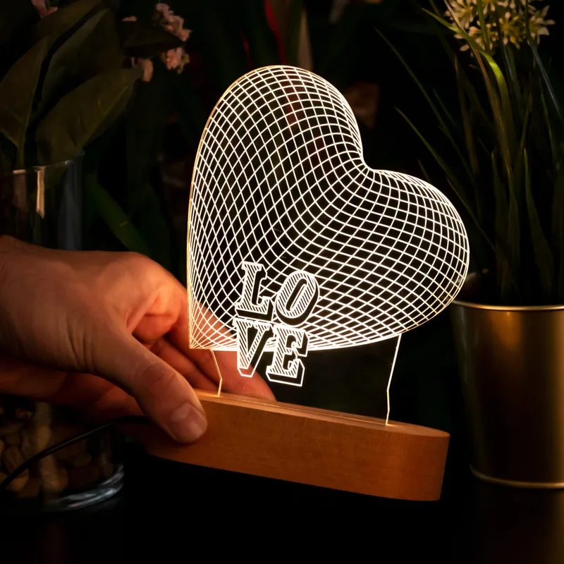 Love Written Led Lamp
