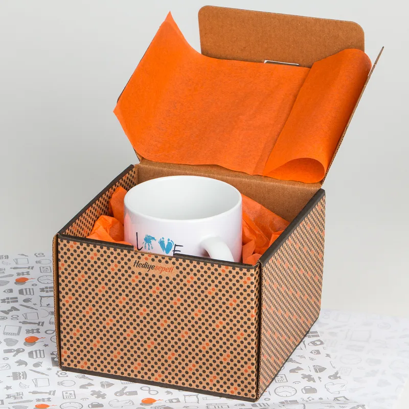 Love You Dad New Father Coffee Cup Gift with Baby Hand Footprint