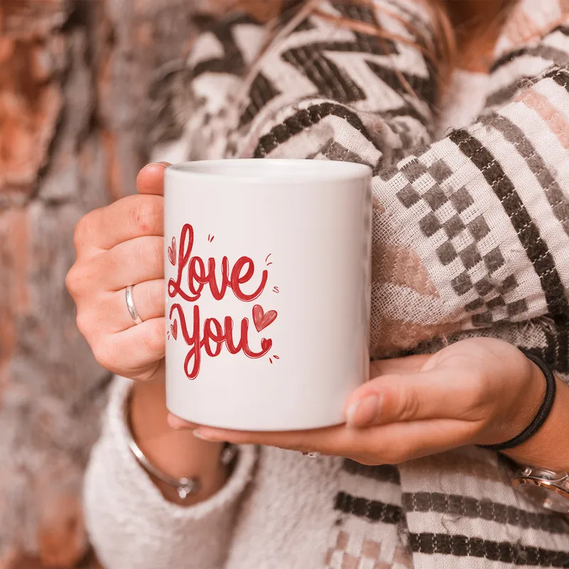 Love You Romantic Mug for Occasion