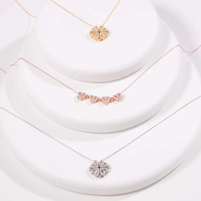 Magnetic Daisy Silver Necklace for Women